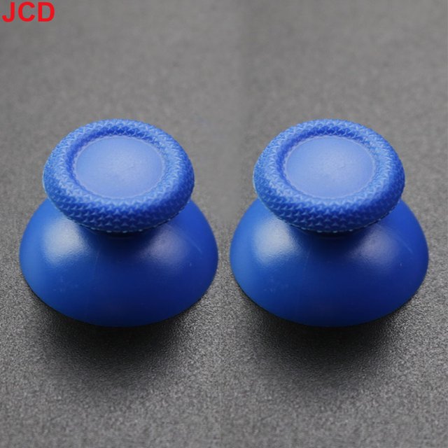 2pcs 3D Analog Joystick Stick For PS5 Controller Analogue Thumbsticks Caps Mushroom Game Head Rocker Replacement blue