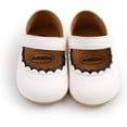 thumbnail image 5 of Baby Girls Mary Jane Flats with Bowknot Ballet Slippers Toddler First Walkers Infant Princess Wedding Christmas Dress Shoes, 5 of 6