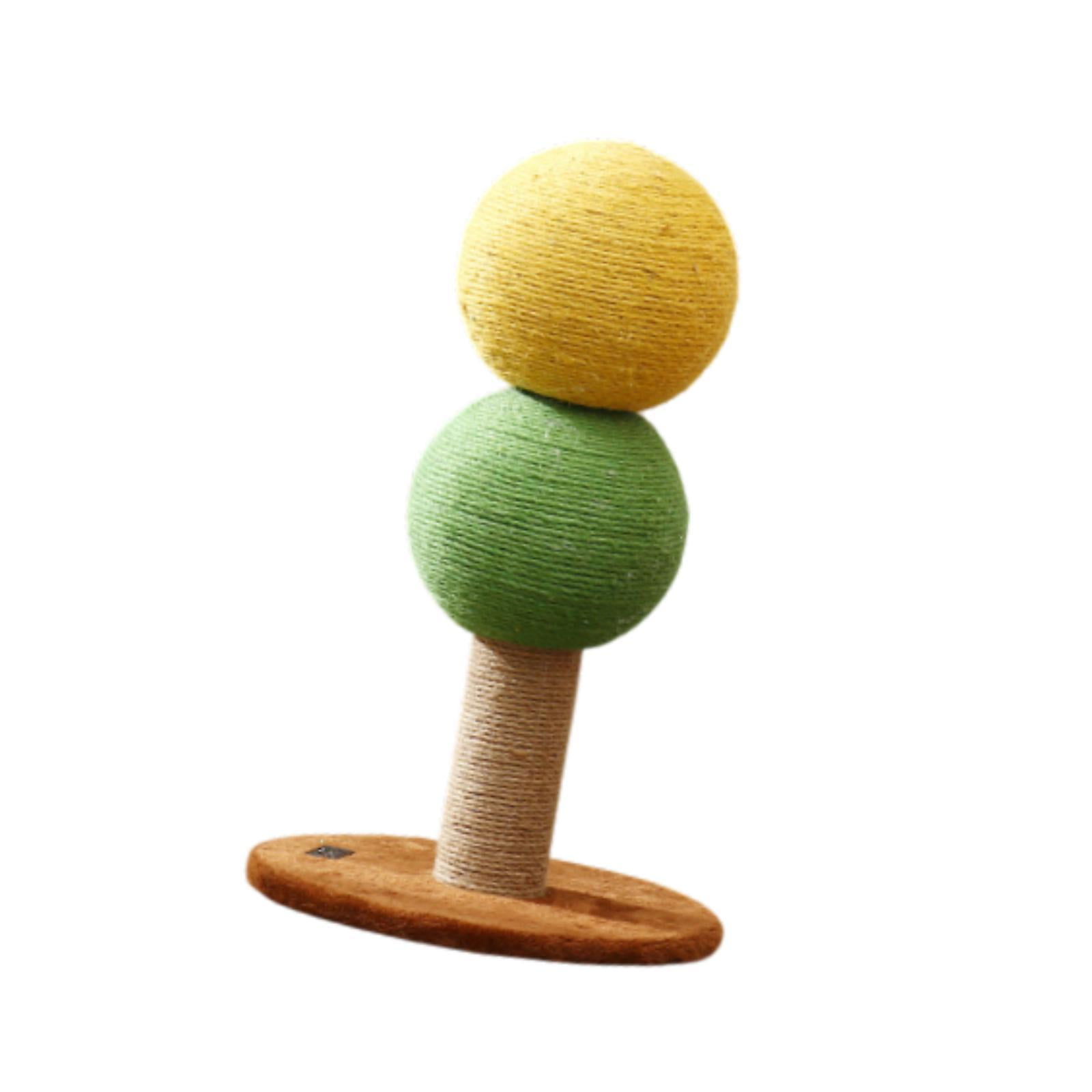 EHJRE Cat Scratching Posts Pet Toys Kitten Scratching Posts Furniture Protectors Kitten Scratching Posts Indoor Cat Sleeping Pet Supplies Double Ball