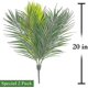 thumbnail image 4 of S Army Green Paquete de 2 hojas de árboles artificiales, plantas tropicales, plantas artificiales de fronda falsa, flores verdes para el hogar, cocina, arreglo de fiesta, decorac, 4 of 4