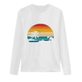 thumbnail image 5 of CEHVOM Mode T-Shirts Décontractés pour Femmes de Printemps Imprimés à Manches Longues à Col Rond Liquidation, 5 of 5