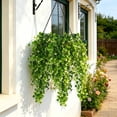 thumbnail image 6 of RECUTMS Hanging Artificial Plants Indoor Faux Ivy Vine with White Ivy Leaf UV Resistant Plants for Room Office Wall Decor (White), 6 of 10