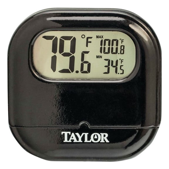 Taylor Indoor/Outdoor Digital Thermometer with Reversible Suction-Cup