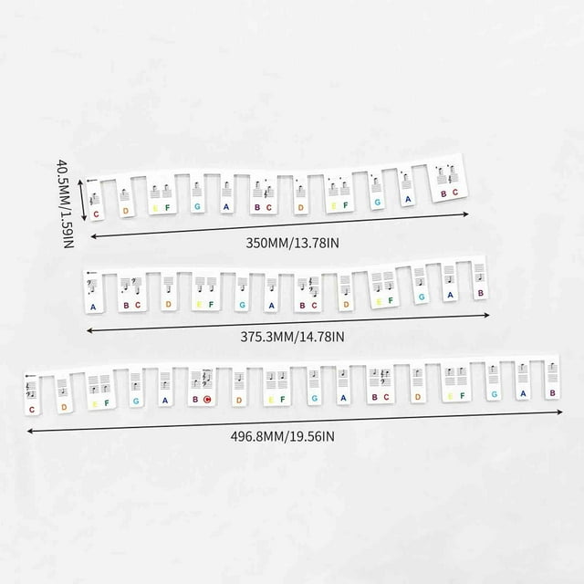 Outil Ménager Qwtwty Autocollant Piano Accessoires Piano 61 Touches Guide de Note Électronique Clavier