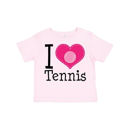 

Inktastic Tennis Player I Love Tennis Gift Toddler Toddler Girl T-Shirt