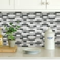 thumbnail image 2 of InHome Smoked Glass Peel & Stick Backsplash Tiles, 2 of 10