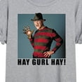 thumbnail image 3 of Nightmare on Elm Street - Hay Gurl Hay - Women's Oversized T-Shirt, 3 of 5