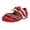 Red, variant on Kids Girls Dress Shoes Toddler Lace Ruffle Ballet Flats Summer Flower Girls Shoes Cute School Uniform Mary Jane