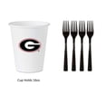 thumbnail image 5 of Peach State Party Supplies UGA Party Supplies Bundle, Plastic, 8 Count for University of Georgia, 5 of 5