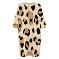 thumbnail image 4 of Skull And Leopard Print Pattern Sleepshirts For Sleeping Travels Loose Sleepdress Pajama Dress Soft Nightdress Sleepwear, 4 of 7