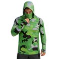 thumbnail image 2 of XINPING Men's UPF 50+ Sun Protective Hooded Jacket,Print Summer Lightweight Breathable Casual Pullover, UV Protection Quick Dry Tops, 2 of 4
