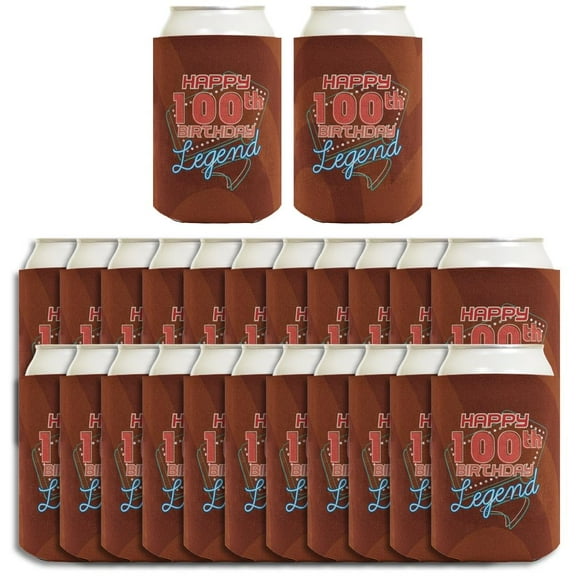 100th Birthday Gifts For Women Happy 100th Birthday Legend 24-Pack Can Drink Thermocoolers Party Pack