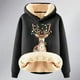 thumbnail image 4 of WILLBEST Sudadera de Mujer, Estilo Universitario, Cuello Redondo, Manga Larga, Talla Grande, con Estampado Navideño XXXX-Grande, 4 of 4