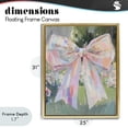 thumbnail image 4 of Stupell Industries French Country Iridescent Pink Bow in Garden Gold Floating Frame Canvas Art, 25 x 31, by The Prints Vibe, 4 of 8