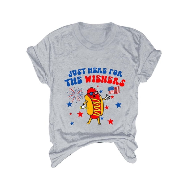 Blusas de Manga Corta para las Mujeres Divertido Impreso Cuello Redondo Tee, Vintage Humor Gráfico Blusas de Primavera para las Mujeres