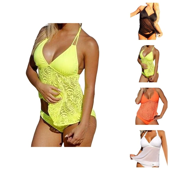 Swim Suits for Women 2026 Two Piece Tankini Bathing Suit Tops With Shorts Womens Two Piece Swimsuits Athletic Swimwear