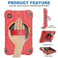 thumbnail image 2 of Dteck Case for Samsung Galaxy Tab A9 8.7 Inch, Heavy Duty Shockproof Rugged Case with Rotating Hand Strap Stand Shoulder Strap,Red, 2 of 7
