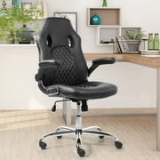 Gaming Chair High Back Computer Chair Leather Desk Chair with Lumbar Support Black