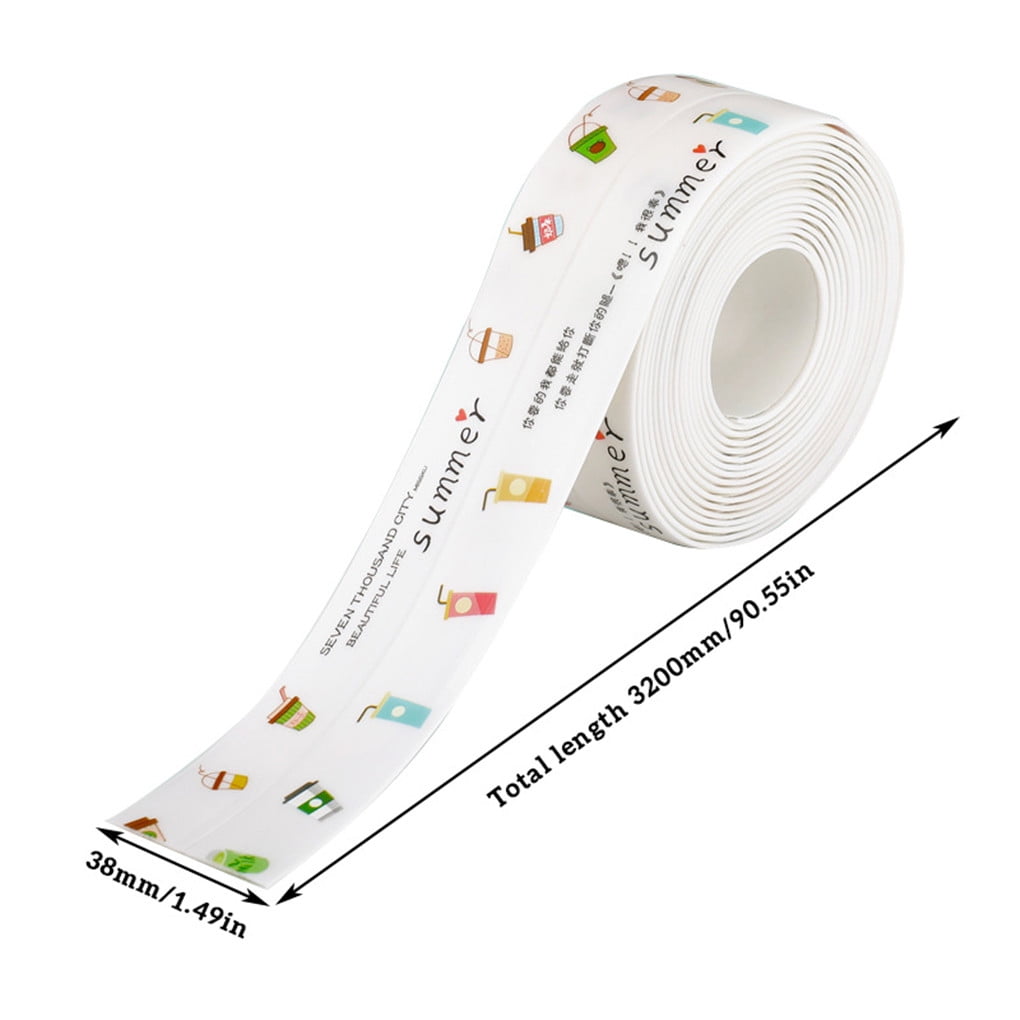 Corner Seal Tape Kitchen Sink Waterproof Mold Proof Waterproof Sticker Bathroom Countertop Adhesive Tape Walmart Com<script async src=