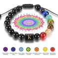 thumbnail image 4 of SUSHANG Seven Chakra Bracelet Rainbow Bracelet Seven Seven-Color Yoga Bracelet Fashion Bracelet Creative Bracelets, 4 of 8