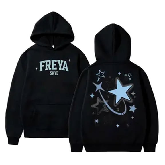 Freya Skye Merch Hooded New Logo Pullover Casual Hoodies Unisex Fashion Pocket Long Sleeve Streetwear