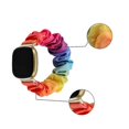 thumbnail image 2 of (Rainbow Colors)For Fitbit Versa 4 / Sense 2 Universal Hair Ring Cloth Watch Band YSFU, 2 of 5