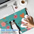 thumbnail image 4 of Long Mouse Pads for Desk,Australian Shepherd Pioneer Flower Desk Mats on Top Of Desks, Desk Mouse Pad Extra Large with 3mm Non-Slip Base and Stitched Edge for Gaming,Office,Work,Home 31.5"x11.8", 4 of 6