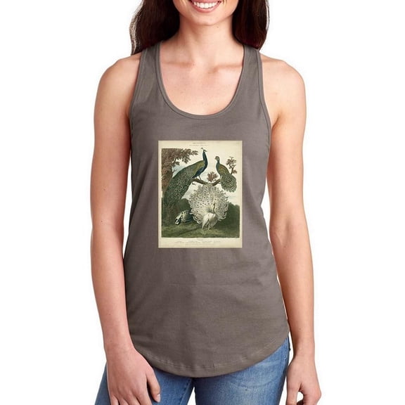 Peacock Gathering Racerback Tank Women -Sydenham Edwards Designs, Female Large