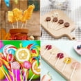 thumbnail image 7 of 4 Inch White Lollipop Sticks,Bexikou 200 Pieces Paper Lollipop Sticks,Paper Candy Sticks for Cake,Candy,Chocolate,Cookie,Dessert, 7 of 7
