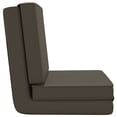 thumbnail image 2 of vidaXL Folding Floor Chair Anthracite Faux Leather, 2 of 5