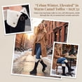 thumbnail image 2 of BLISSFUL STEP Women's Over Knee Thick Platform Shoes Side Zipper Winter Thigh High Boots Black-Fleece 7, 2 of 5