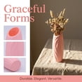 thumbnail image 2 of Unique Bargains Bud Vase for Single Stem Roses Plastic Vase Pink 2.8"L x 2.8"W x 7.9"H, 2 of 6