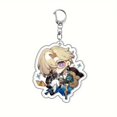 thumbnail image 2 of Anime Themed Acrylic Keychains, Adorable Character Bag Charm, Key Ring Accessory, Durable Collectible Hang Decor, 2 of 5