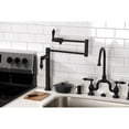 thumbnail image 2 of Kingston Brass KS4705PKL Duchess Deck Mount Pot Filler Faucet, Oil Rubbed Bronze, 2 of 7