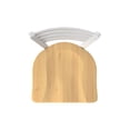 thumbnail image 3 of 410 Jackie 25" Counter Stool with Anodized Nickel Finish, Natural Maple Seat, and 360 swivel, 3 of 4