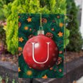 thumbnail image 3 of America Forever Monogram Christmas Garden Flag Letter U 12.5 x 18 inch Double Sided Christmas Ornament Ball Winter Farmhouse Holiday Yard Outdoor Decoration, 3 of 7