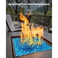 thumbnail image 3 of 10 LBS Fire Glass 3/4-Inch Fireplace Glass Rocks for Fire Pit Caribbean Blue, 3 of 7