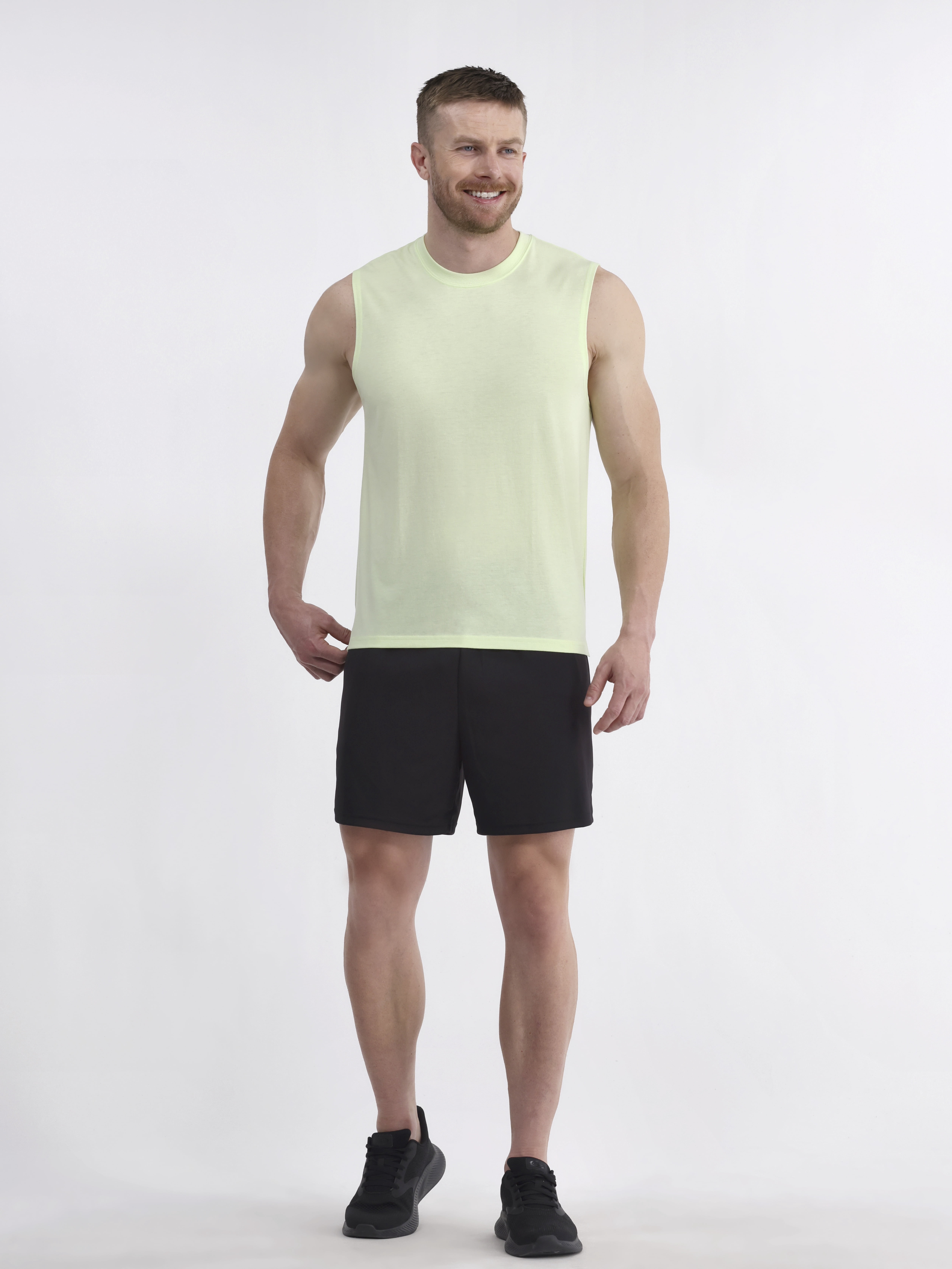 Athletic Works Men's and Men's Big & Tall Tri-Blend Muscle Tee, Sizes XS-4XLT