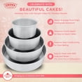 thumbnail image 3 of Crown 7 inch Cake Pans, 2" Deep, 2 Pack, Professional Baking Pans, Heavy Duty, Easy Release, Pure Aluminum, 3 of 8