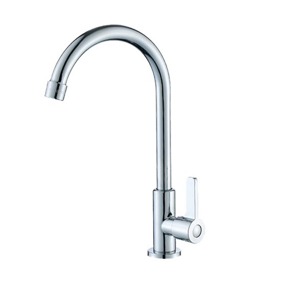 Grifo de cocina purificador de agua de rotación de 360° de un solo agujero de un solo mando para agua fría solo