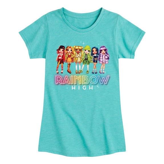 Rainbow High - Rainbow High Character Group - Toddler And Youth Girls Short Sleeve Graphic T-Shirt