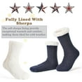 thumbnail image 4 of Women's Fuzzy Slipper Socks with Non-Slip Grippers, Cozy Fluffy Sherpa Lined, Cute Christmas Gifts 1Pairs, 4 of 6