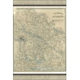 thumbnail image 1 of 24"x36" Gallery Poster, map of Environs of Richmond virginia 1864, 1 of 1