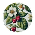thumbnail image 2 of PIKWEEK  Round Fitted Tablecloth Watercolor Raspberry Strawberry Round Table Cloth with Elastic Edged Fruit Pattern Waterproof Wipeable Table Cover, 2 of 7