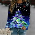 thumbnail image 2 of 2026 ! Womens asdoklhq Christmas Clothing Under $5.00,Women's Christmas Sweatshirt Casual Loose Pullover Top, 2 of 3