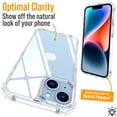 thumbnail image 6 of For Apple iPhone 15 (6.1") Hybrid Transparent 3in1 Corner Tough Durable Detachable Shockproof Frame Hard PC + TPU Slim Phone Case Cover by Xpression - Rose Gold, 6 of 8