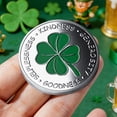 thumbnail image 4 of Dianli Four-Leaf Clover Commemorative Coin Keepsake Token Good Luck Wealth Success Health Gift for Friends and Family Collectible Anniversary Birthday Souvenir, 4 of 6