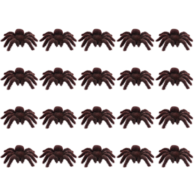 Likrtyny Araña Gigante Artificial Araña Espeluznante para Fiesta Halloween (marrón Oscuro)