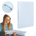 thumbnail image 2 of Transparent 2 Ring Folder Clear Plastic Binder A4 Document Organizer Poly File Folder for Office Letter Size 1 Pack, 2 of 9