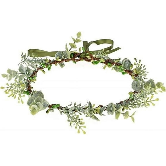 XmhyTop-A Fashion Wedding Bride Bridal Headdress Floral Flower Garland Headwear Headbands,B